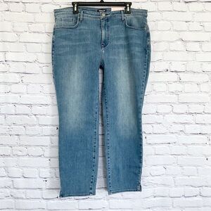 New NYDJ Curve 360 Slim Straight Ankle Jeans Plus Size 16